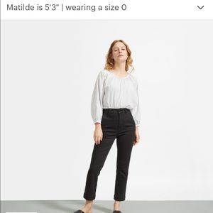 Everlane The Slim Leg Crop in Black